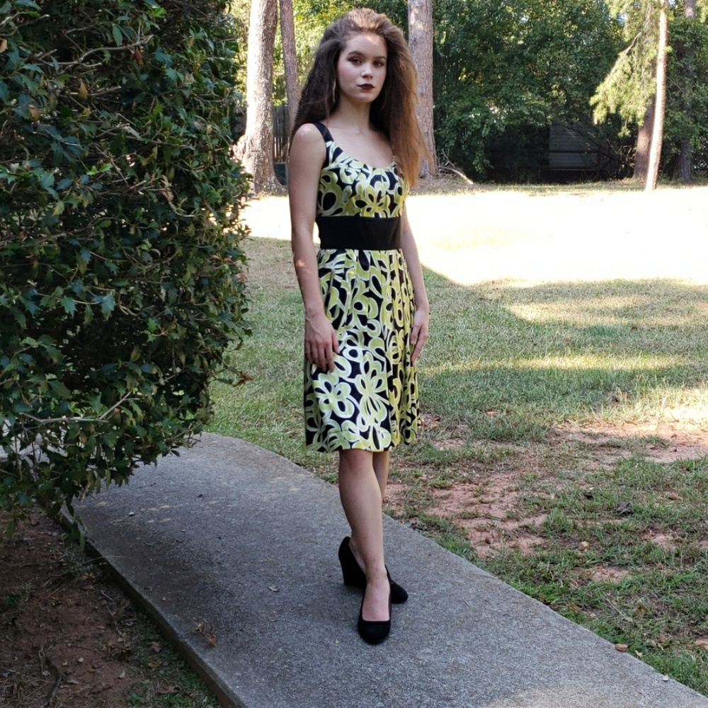 Beautiful colorful silk dress